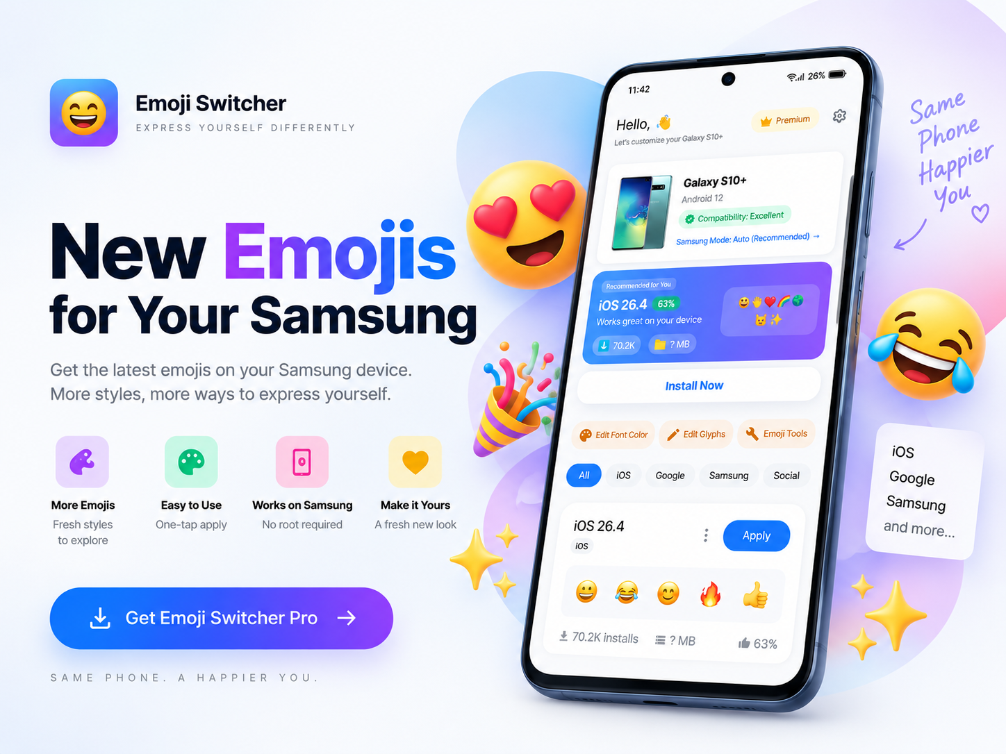 Emoji Switcher product screenshot