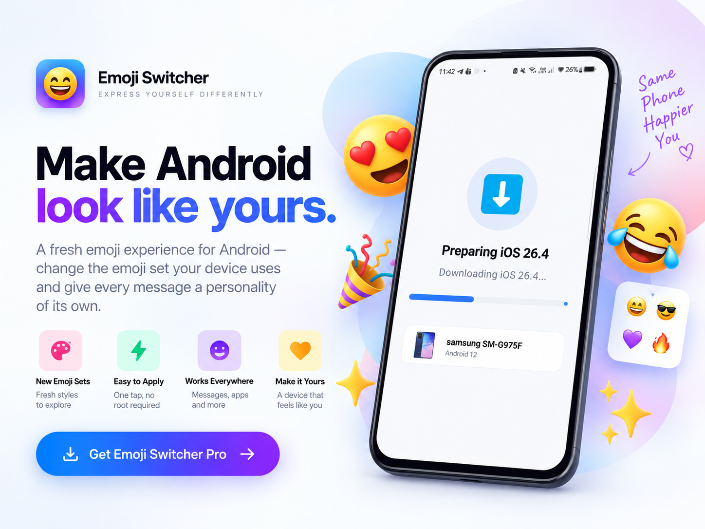 Emoji Switcher — Make Android look like yours