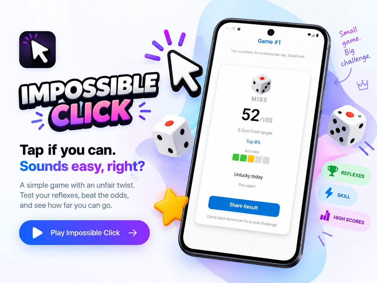 Impossible Click game