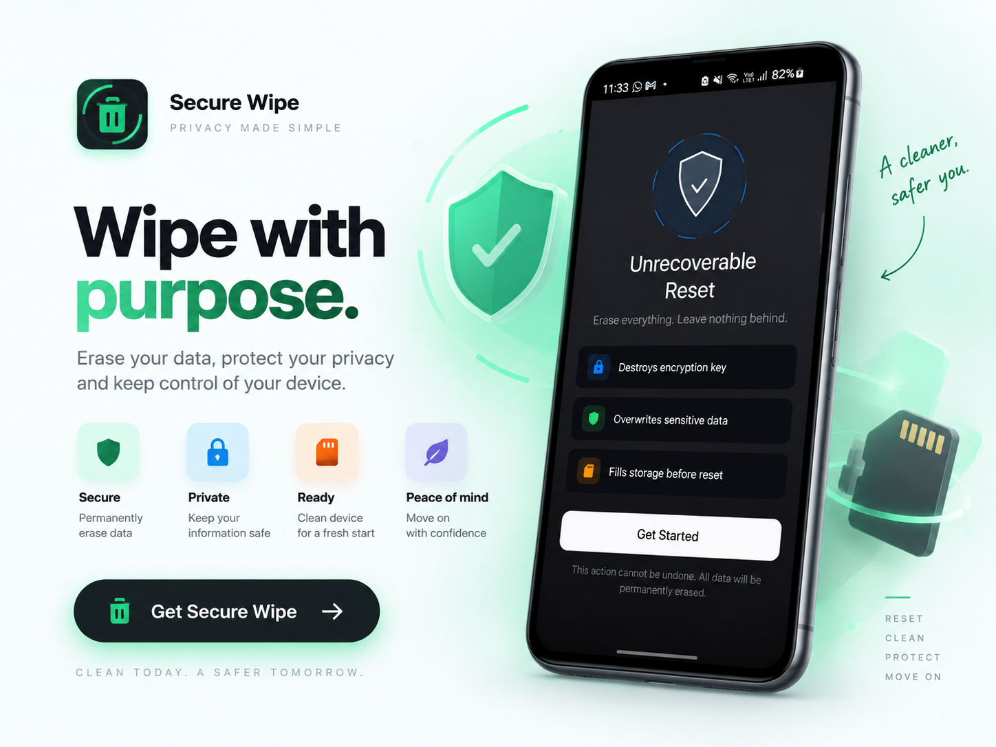 Secure Wipe product screenshot
